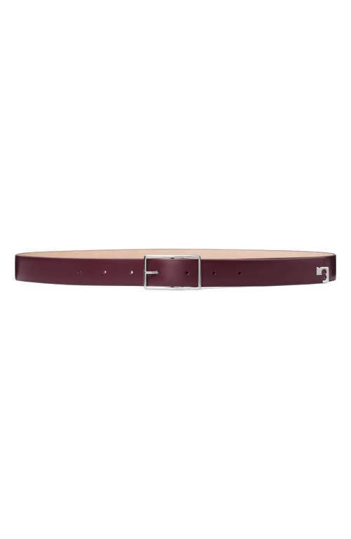 Tory Burch Roller Buckle Leather Belt In Purple