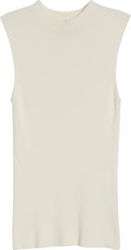 BOSS Feskies Funnel Neck Sleeveless Rib Sweater