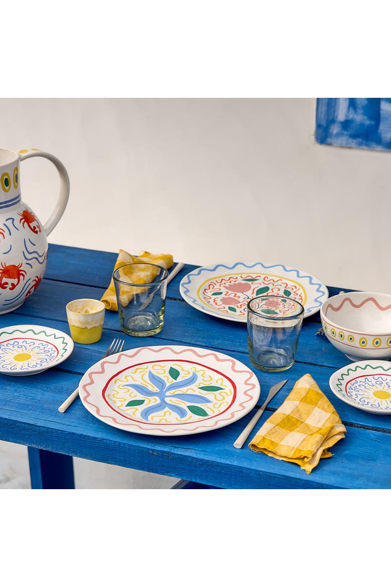 Summer Bliss  Set/6 dinner plates, Alternate, color, Seaweed