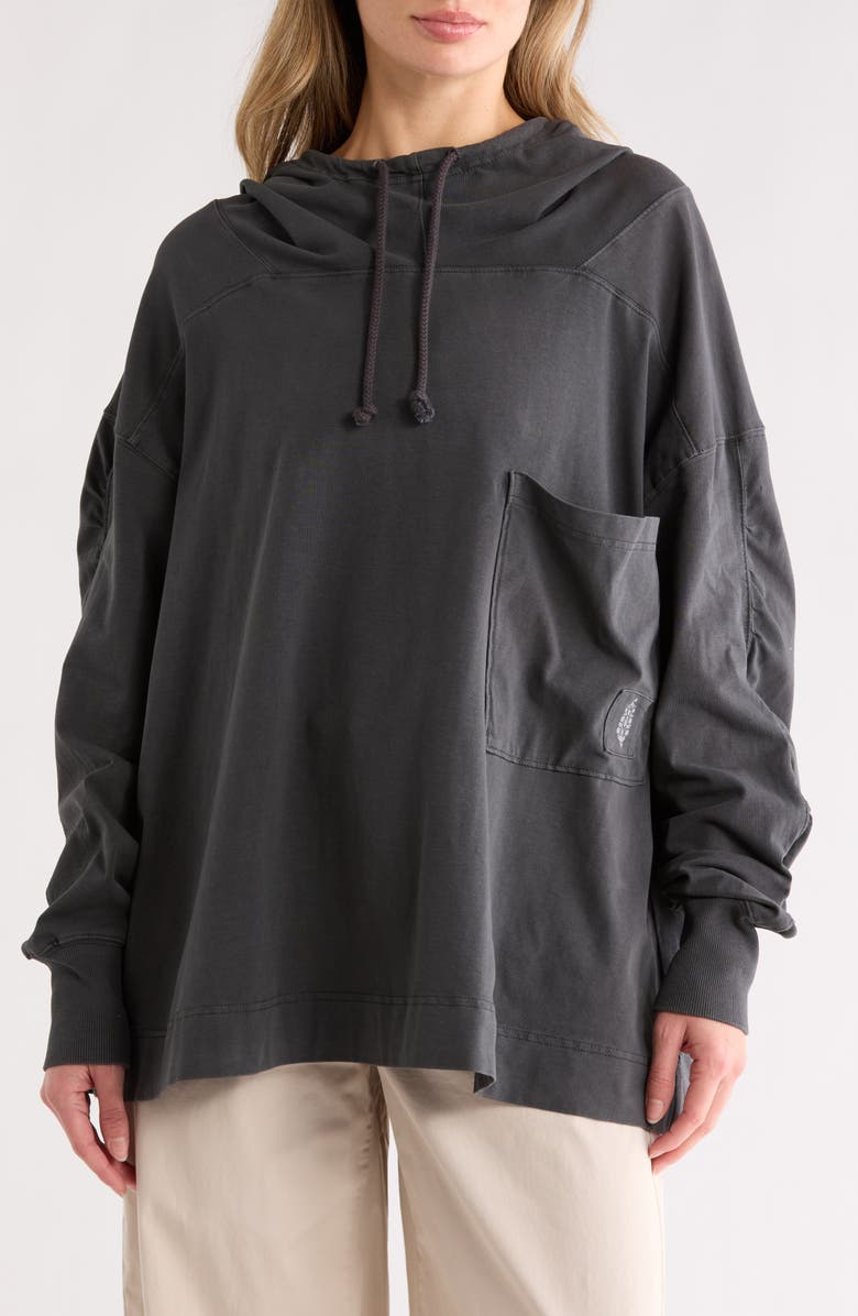 Free People FP Movement Hot Shot Stretch Cotton Fleece Hoodie, Main, color,