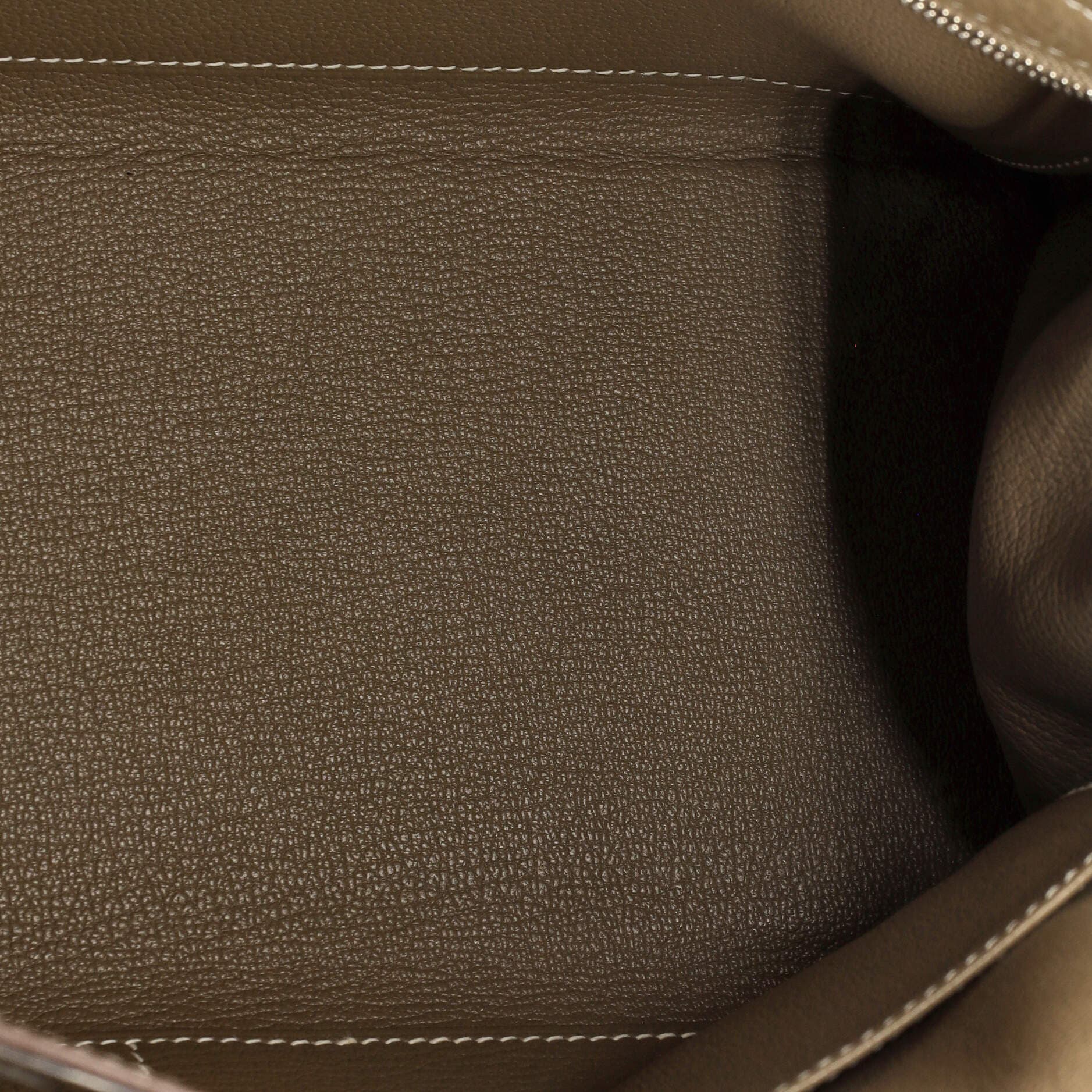 Pre-Owned Hermes Kelly Handbag Grey Togo with Palladium Hardware 28, Alternate, color, 