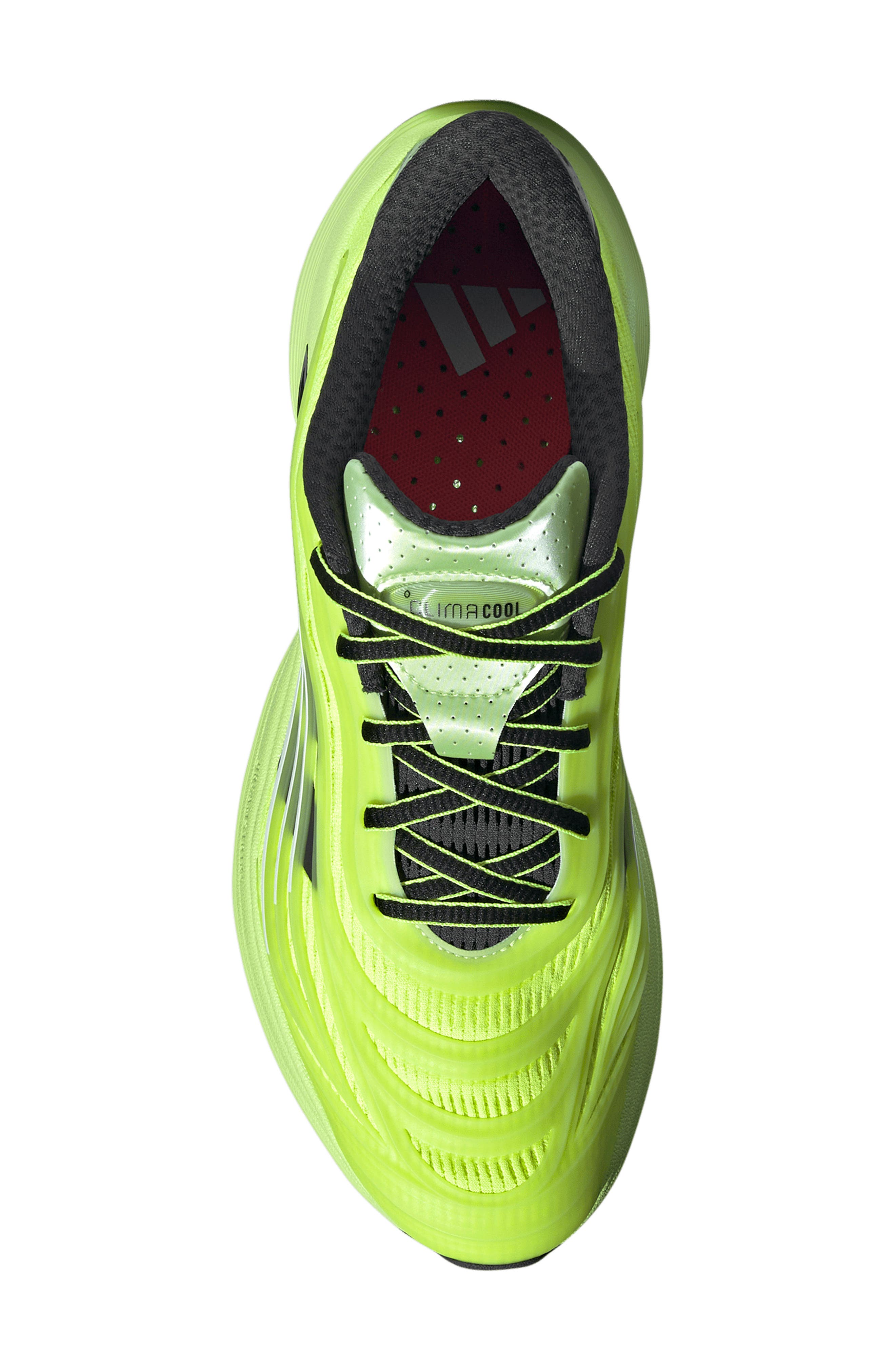 Gender Inclusive Climacool Laced Sneaker, Alternate, color, YELLOW/ CARBON/ LUCID LEMON