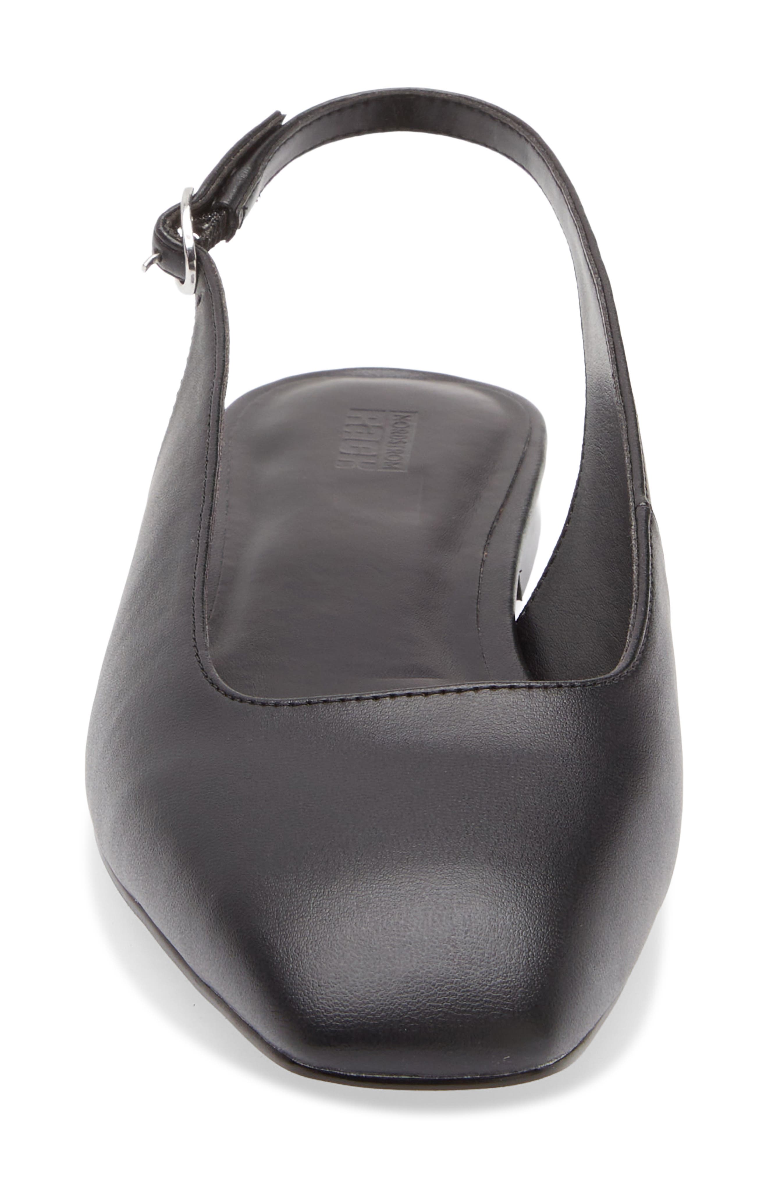 NORDSTROM RACK Joey Slingback Flat, Alternate, color, Black