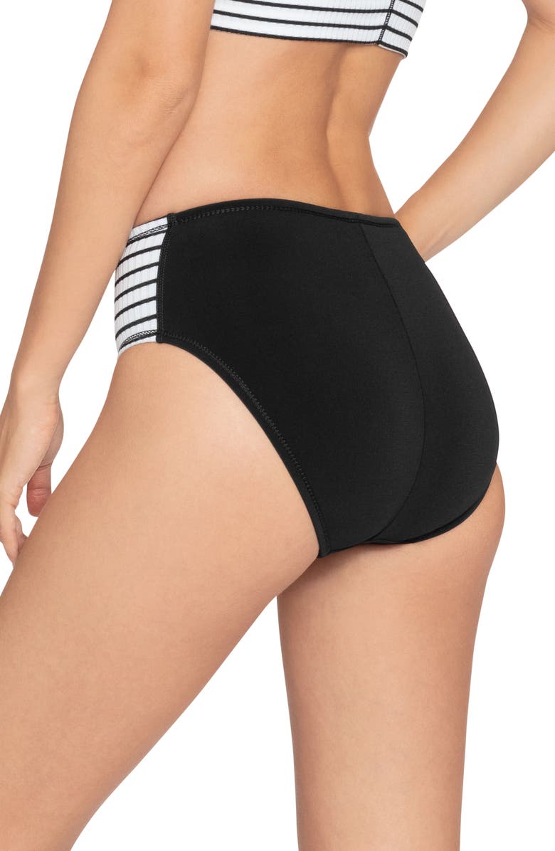 Robin Piccone Sailor High Waist Bikini Bottoms, Alternate, color, 