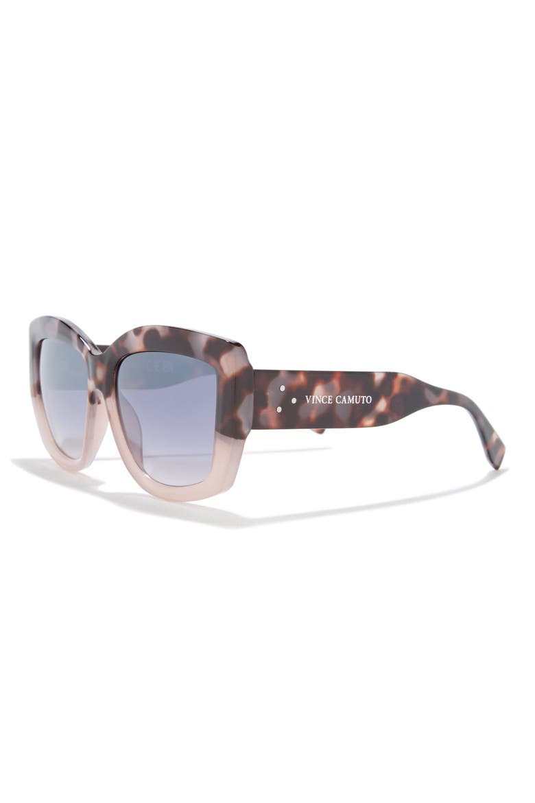 68mm Gradient Square Sunglasses, Alternate, color, GREY/ TORTOISE
