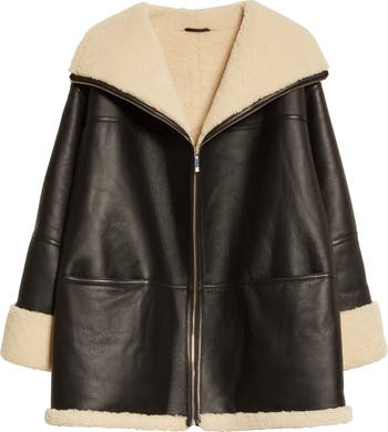 Menfi Oversize Genuine Shearling Coat