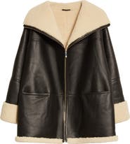 TOTEME Menfi Oversize Genuine Shearling Coat