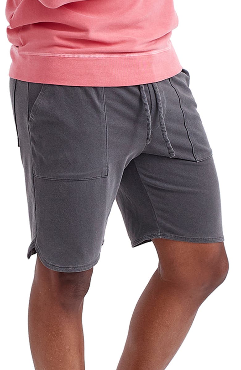 Goodlife Sun Faded Micro Terry Cloth Scallop Shorts, Main, color, 