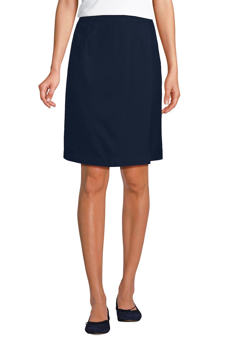 Solid A Line Tab Skort Top of Knee, Main, color, Classic Navy