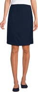 Lands' End Solid A Line Tab Skort Top of Knee
