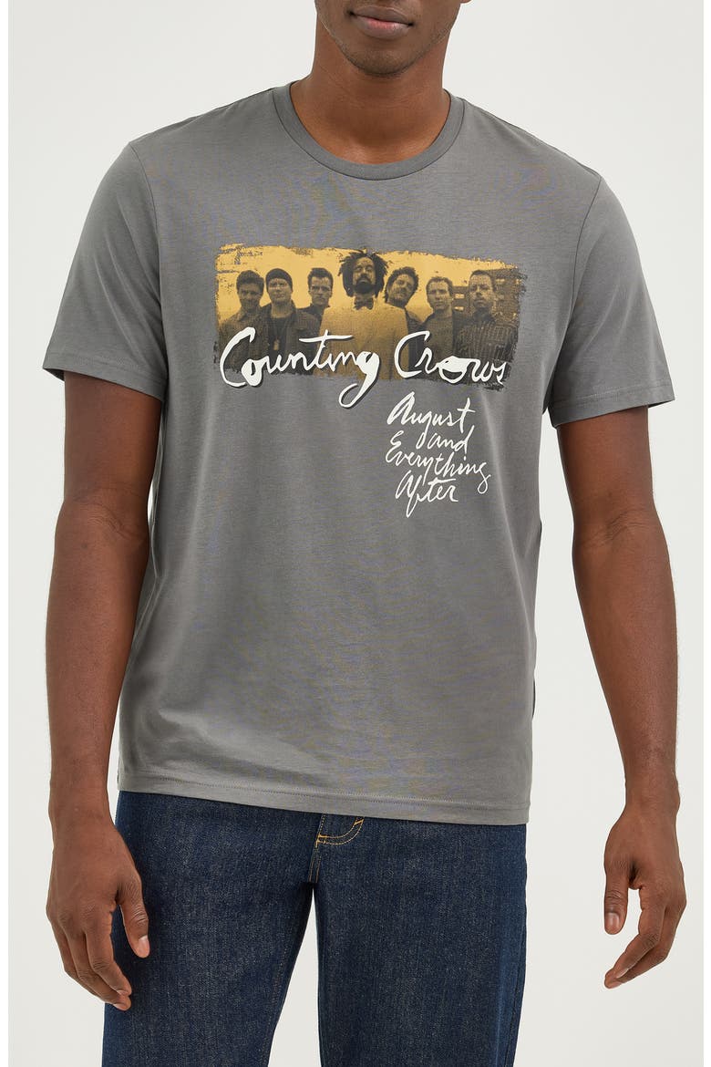 Counting Crows Graphic T-Shirt, Main, color, PEWTER