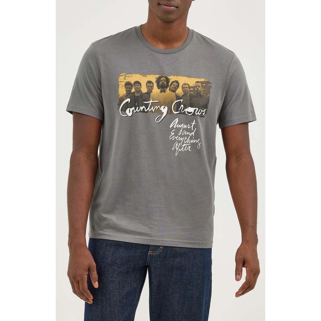 Wrangler Counting Crows Graphic T-shirt In Gray