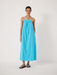 searsucker maxi dress SEERSUCKER MAXI DRESS