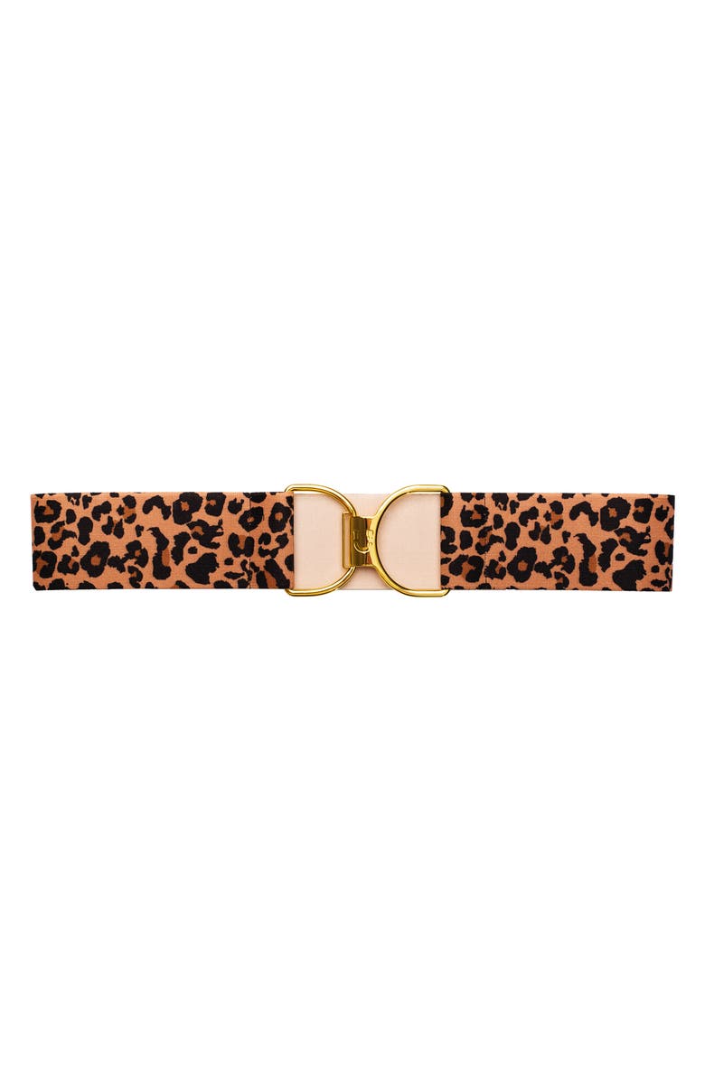 RUESPARI Wild Thing Oversize Clasp Stretch Belt, Main, color, 