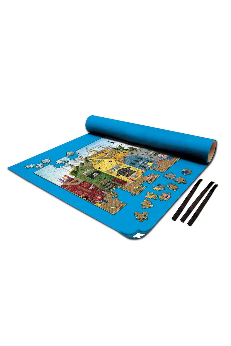 Jigsaw Puzzle Roll Up - 24"x42", Main, color, Blue