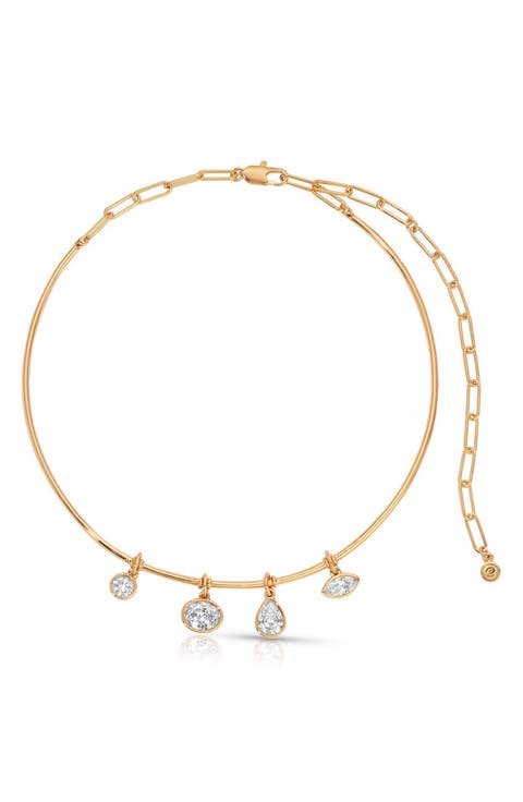 Crystal Drift Cubic Zirconia Collar Necklace