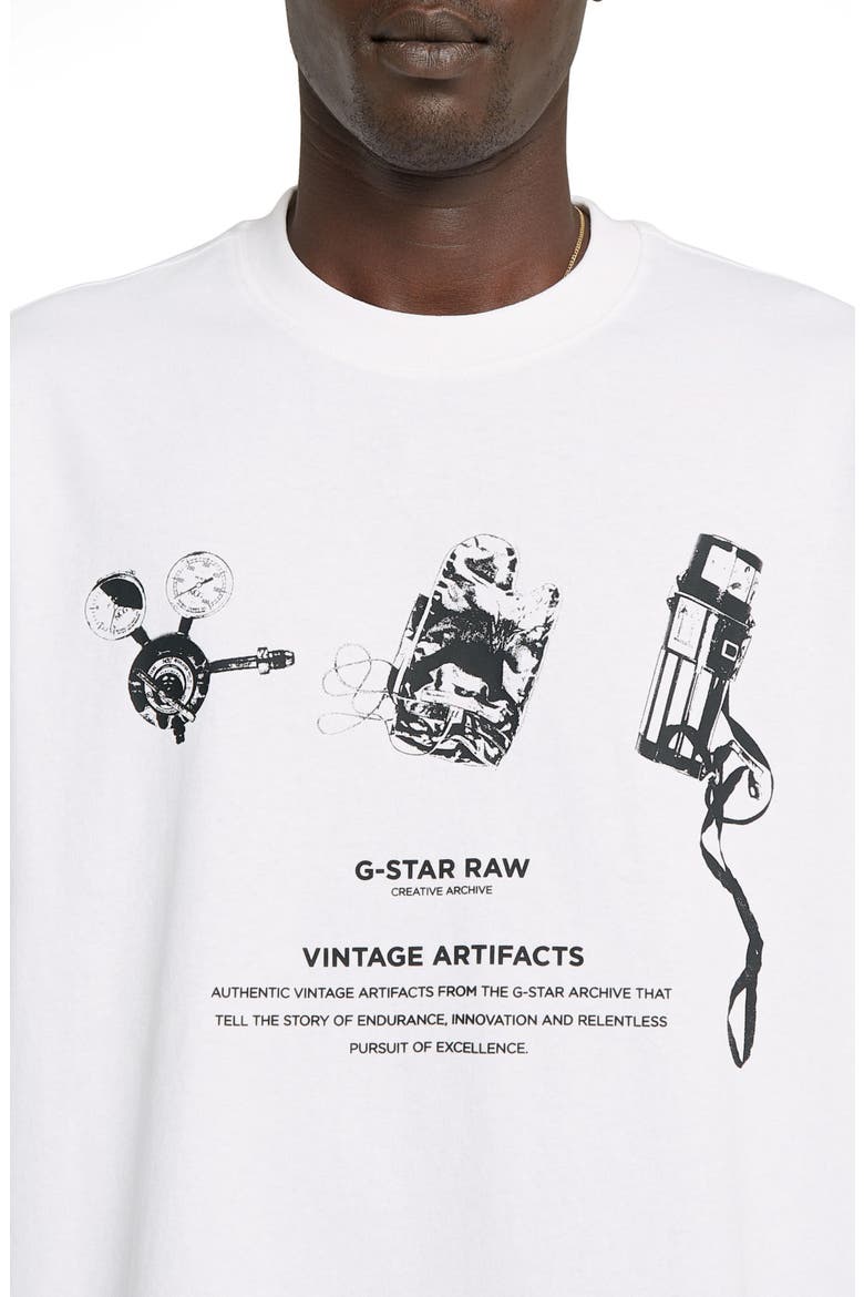 Archive Boxy Organic Cotton Graphic T-Shirt, Alternate, color, WHITE