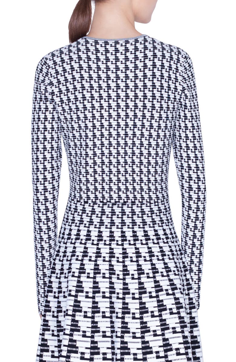 Akris punto Soundboard Pattern Crop Cardigan, Alternate, color,