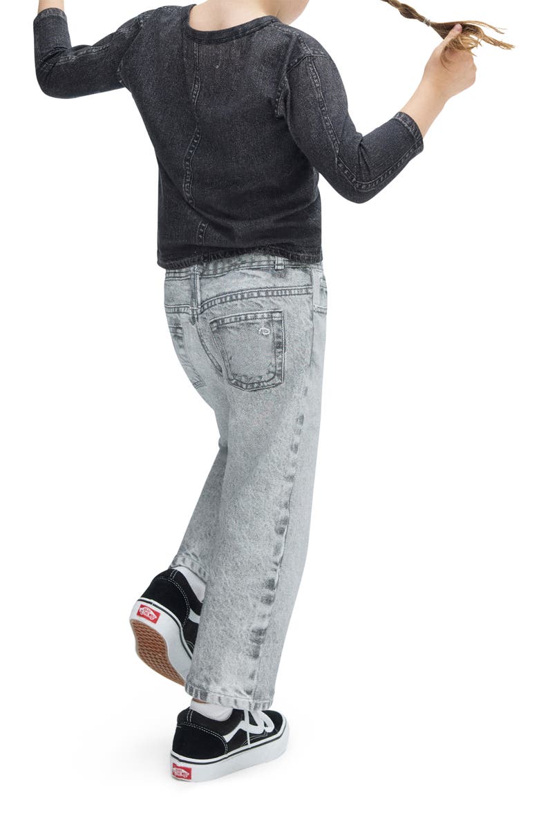 rag & bone Kids' Mini Miramar Terry Cloth Wide Leg Pants, Alternate, color, Icy Grey