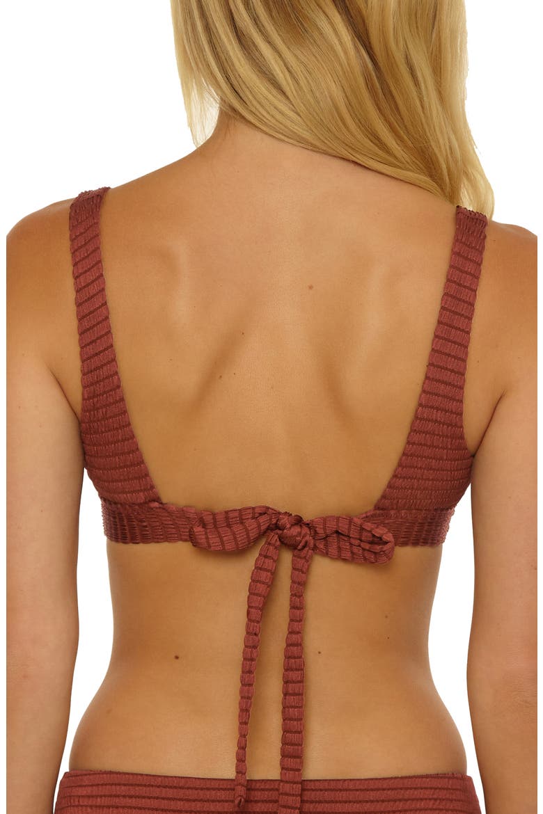 Maza Underwire Bikini Top, Alternate, color, CHESTNUT