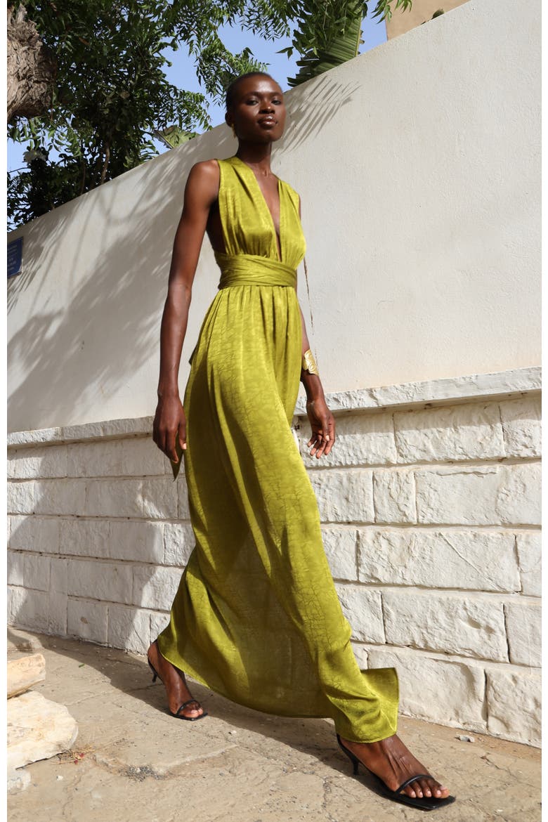 Mailys Dress, Alternate, color, Ayel Olive