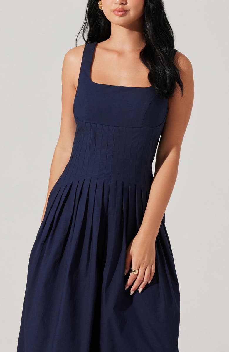 ASTR the Label Aeryn Wide Leg Jumpsuit, Alternate, color, Navy