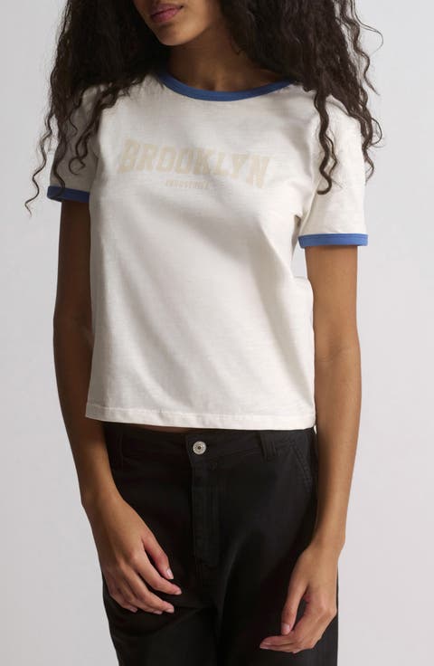 Brooklyn Slim Fit Cotton Slub Graphic T-Shirt