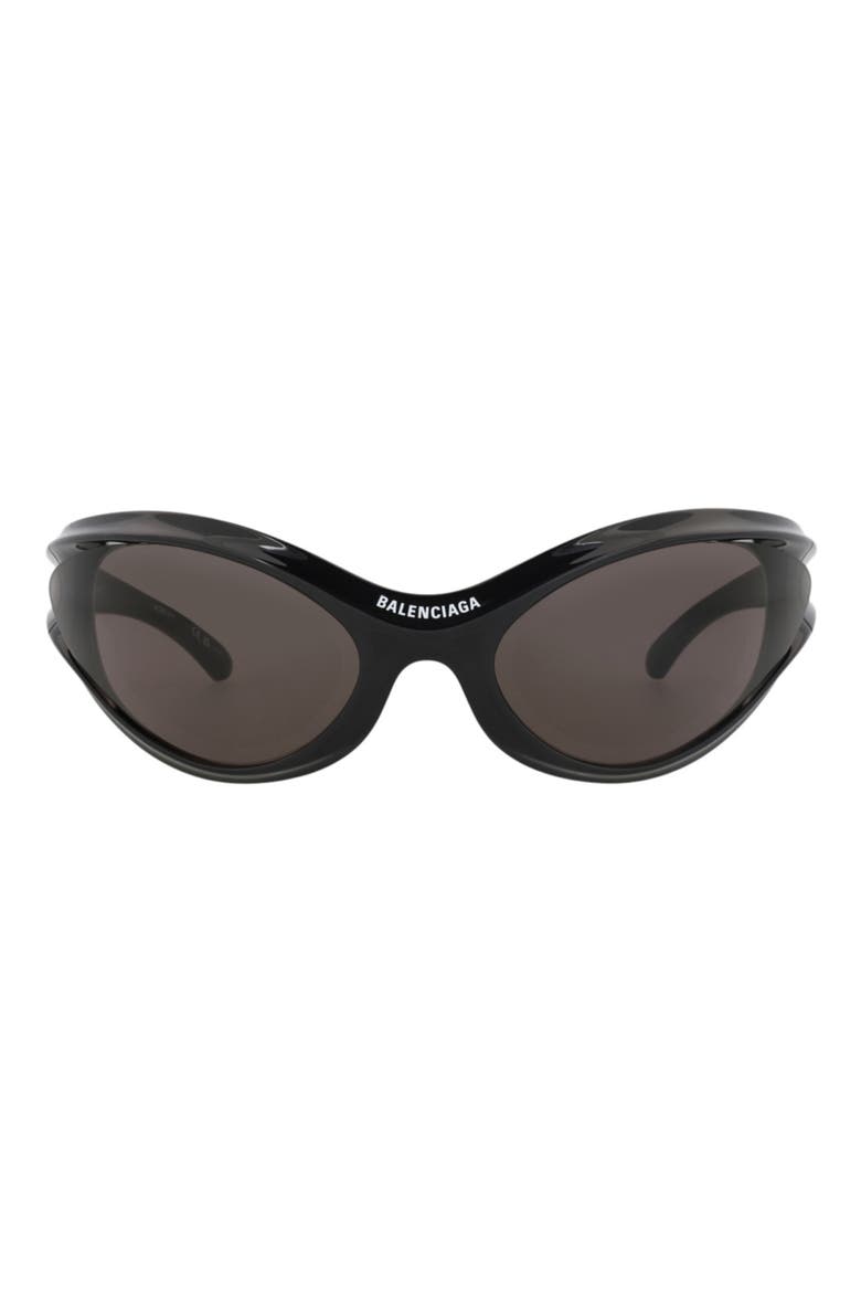 77mm Shield Sunglasses, Main, color, BLACK BLACK GREY