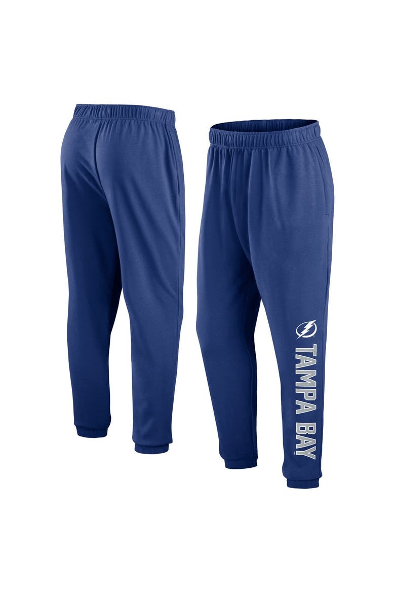 Men's Fanatics Branded Blue Tampa Bay Lightning Chop Block Fleece Sweatpants, Alternate, color, Blue