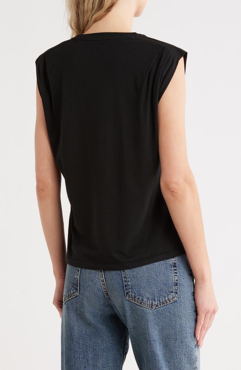 JASON WU Cap Sleeve Top, Alternate, color, Black