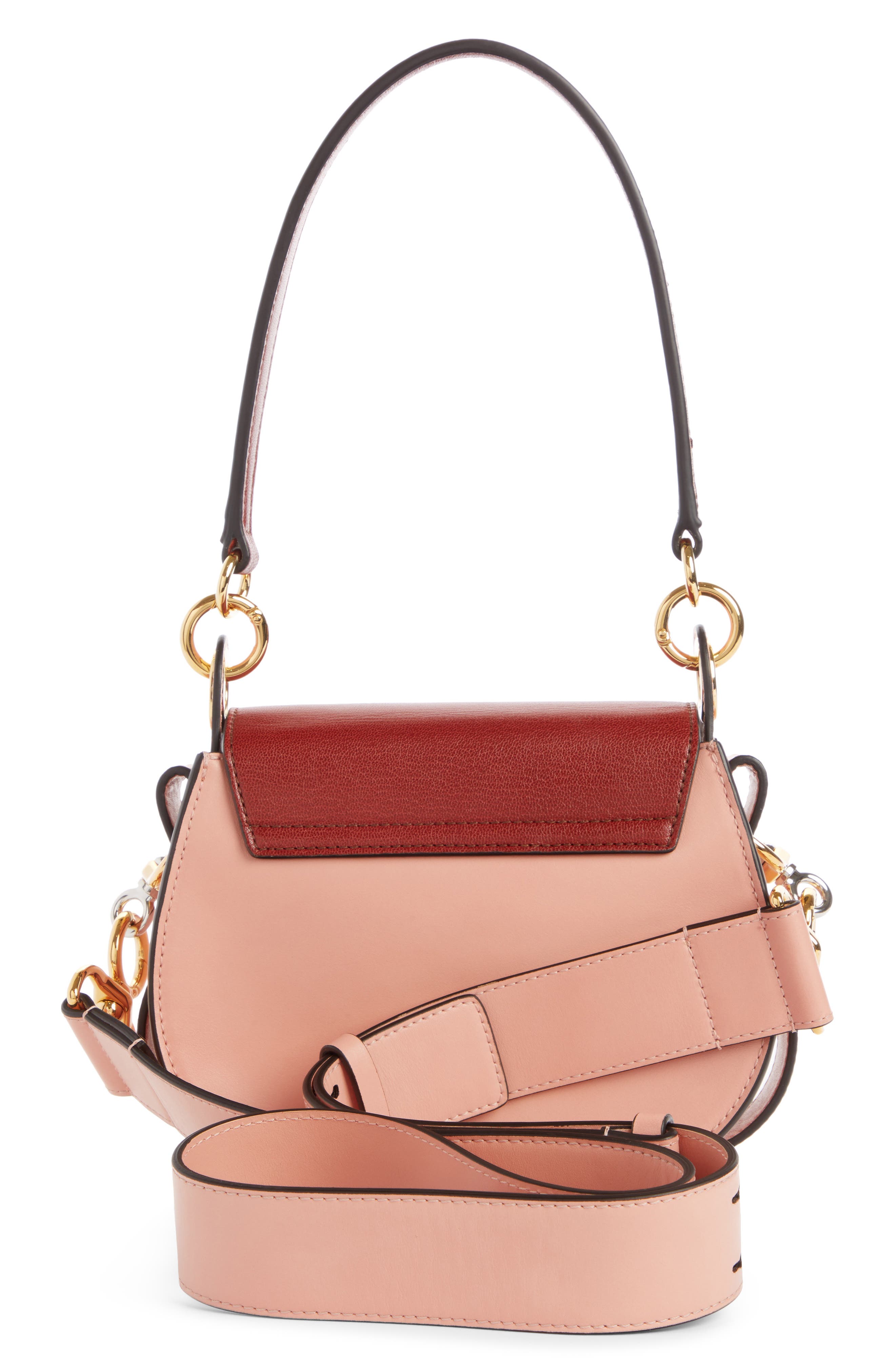 Chloé Small Tess Colorblock Leather Shoulder Bag, Alternate, color, 