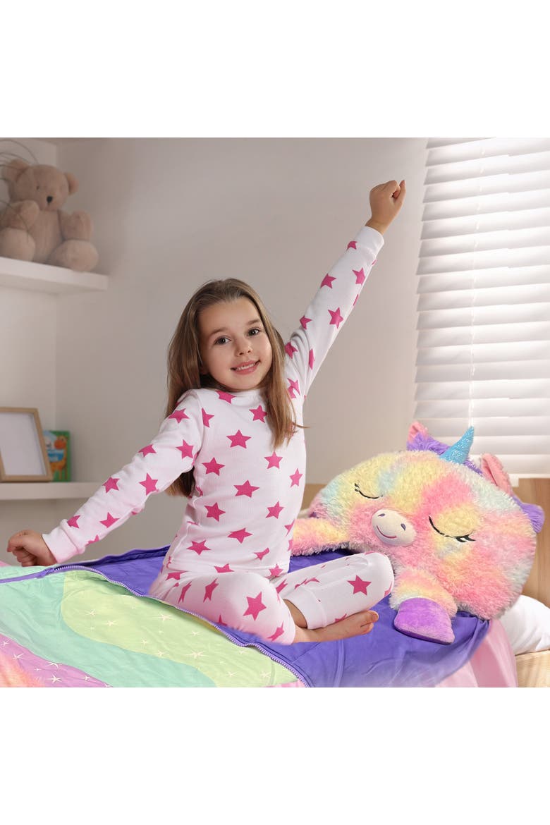 Medium Pillow & Sleepy Sack, Alternate, color, Multicolored