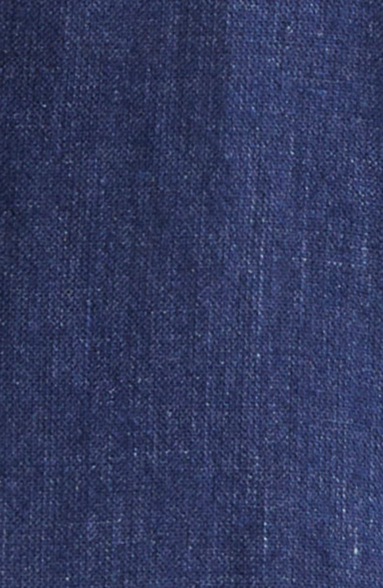 Massimo Alba Monster Double Breasted Linen & Virgin Wool Blend Sport Coat, Alternate, color, Blu