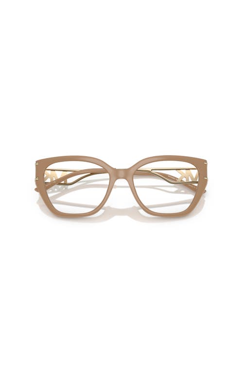 Michael Kors 54mm Square Optical Glasses In Nude