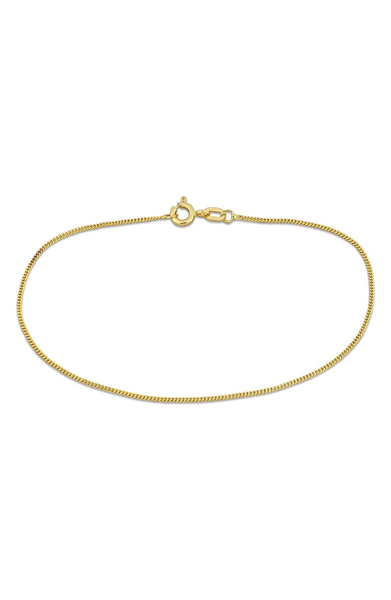 DELMAR Flat Curb Chain Bracelet, Main, color, 