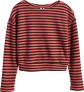 Good Luck Girl Kids' Striped Boatneck Top