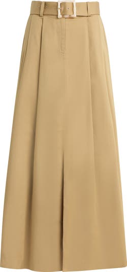 Favorite Daughter The Gabby Belted Stretch Cotton Skirt