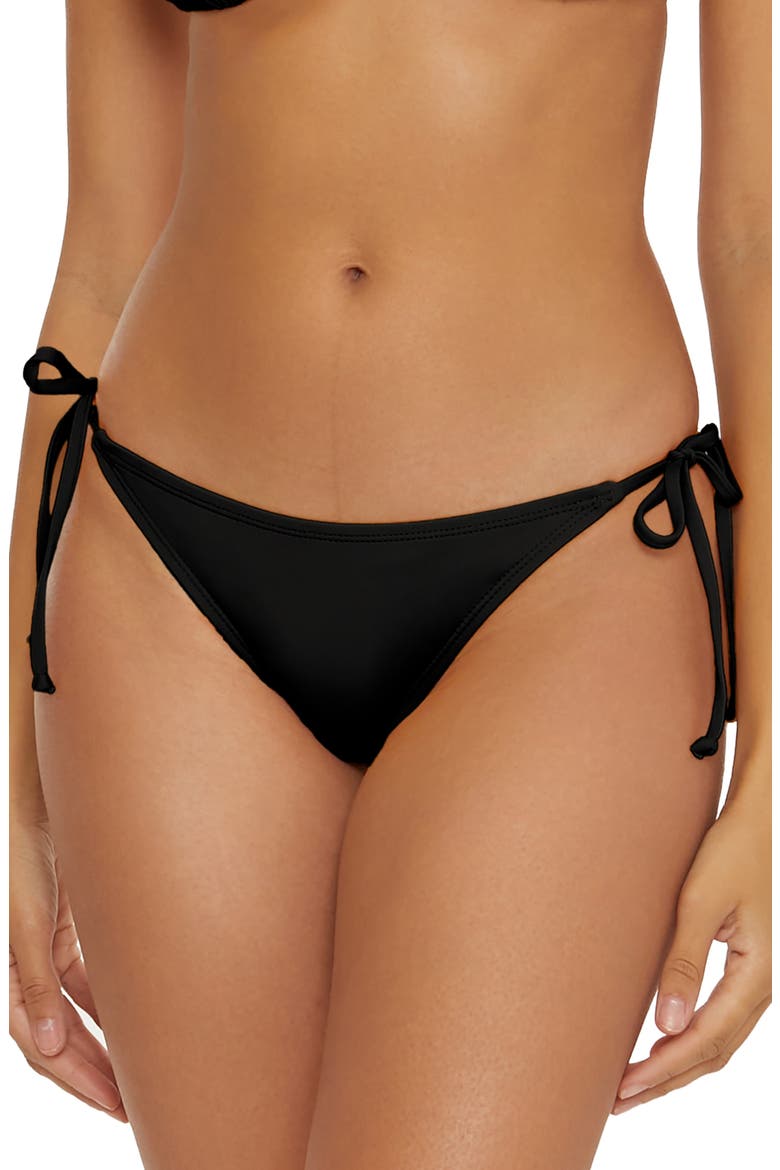Side Tie Bikini Bottoms, Main, color, BLACK