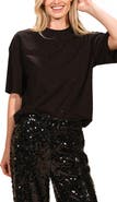Isaac Mizrahi New York Rhinestone Stretch Cotton T-Shirt