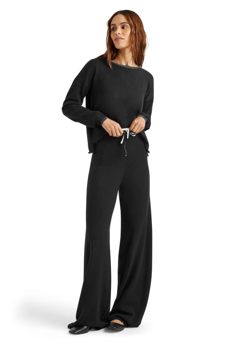 Splendid Darcy Metallic Detail Cotton Blend Sweater, Alternate, color, 