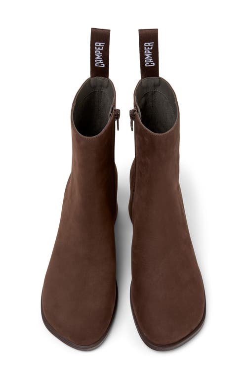Camper Kora Square Toe Boot In Brown