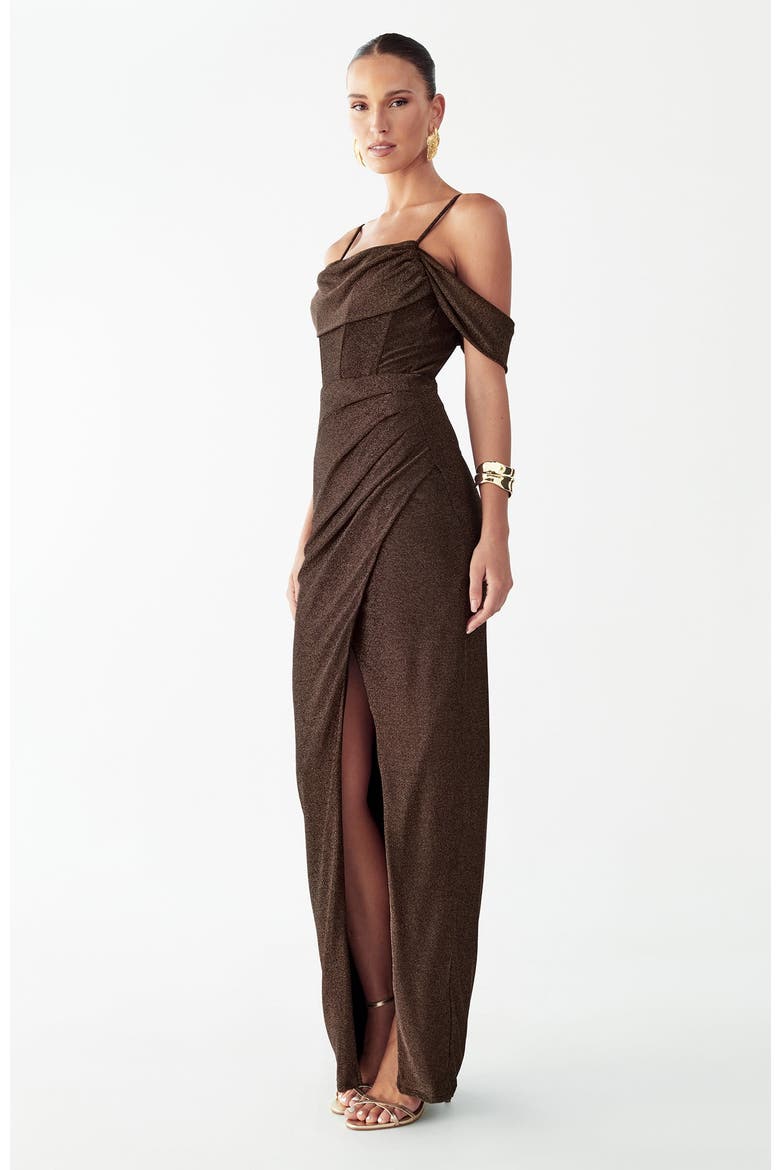 Amie Maxi Dress, Alternate, color, Rose Gold