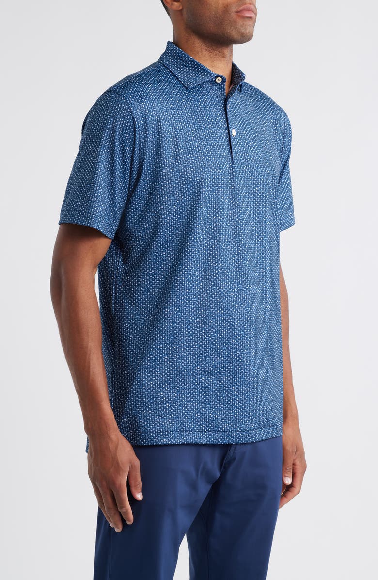 Peter Millar Sidecar Performance Jersey Polo, Alternate, color, Navy