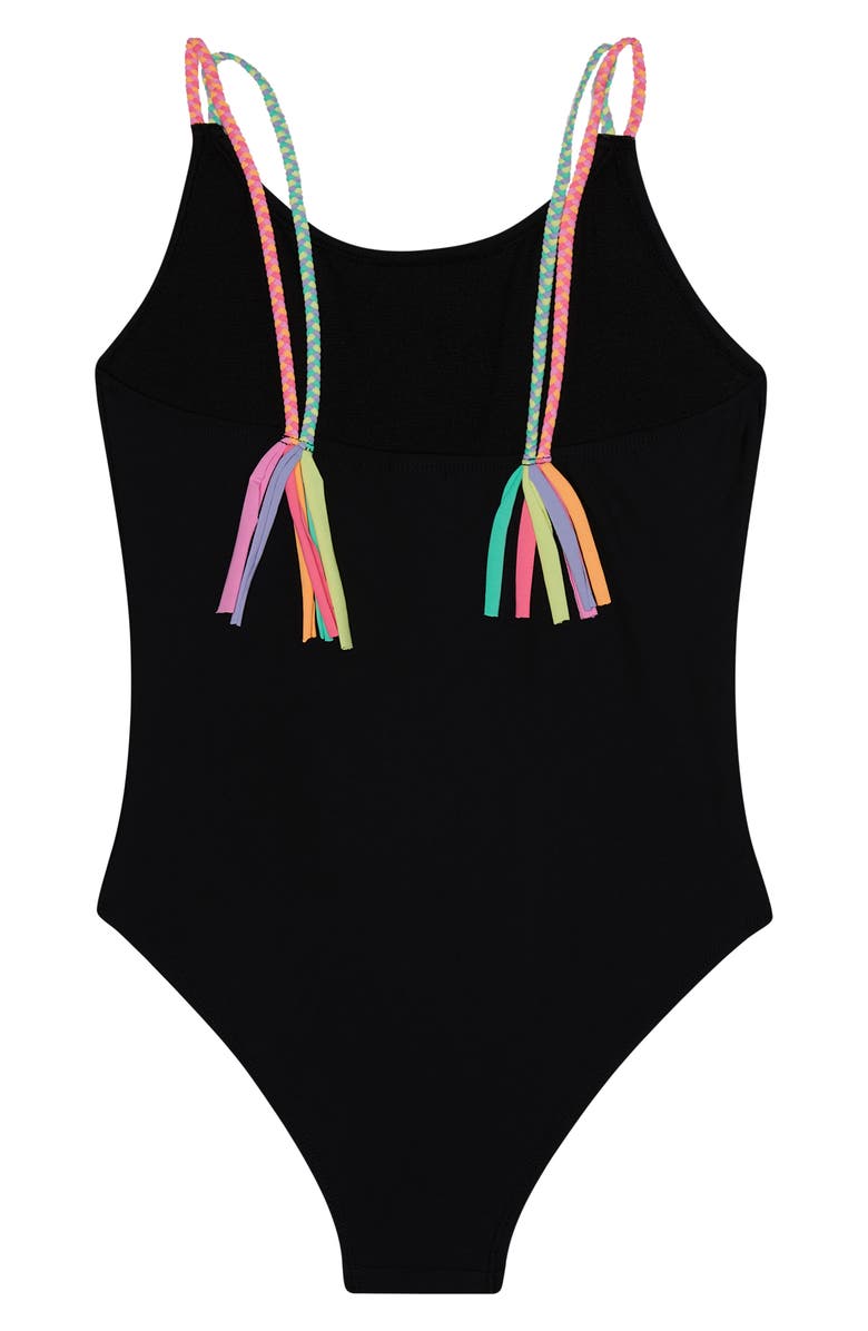 Beach Lingo Kids' Tied Up in Luv One-Piece Swimsuit, Alternate, color, 