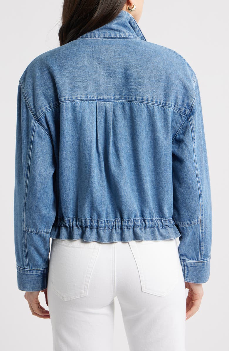 Caslon<sup>®</sup> Denim Utility Jacket, Alternate, color, Medium Wash