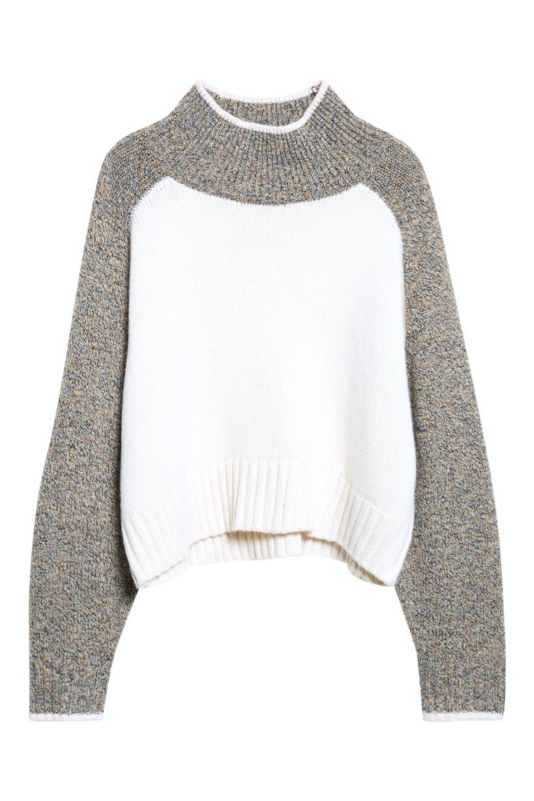 Malachi Wool Blend Sweater, Alternate, color, OATMEAL MELANGE MULTI