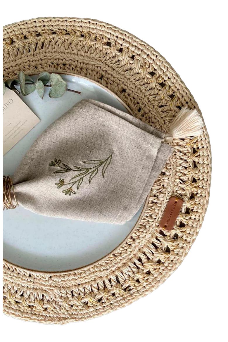 Fique Pacific Placemats Set of 4, Alternate, color, Natural