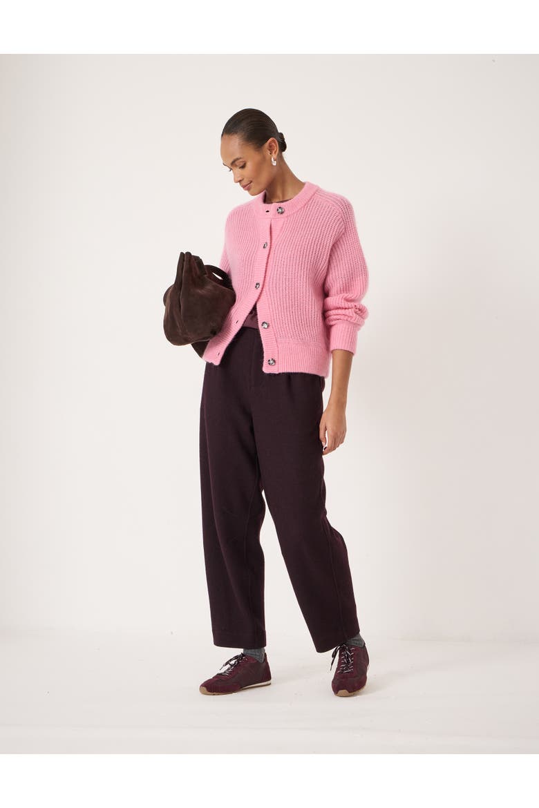 Raven Wool Blend Cardigan, Alternate, color, Rose Pink