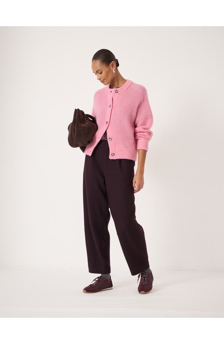 Hush Raven Wool Blend Cardigan, Alternate, color, Rose Pink