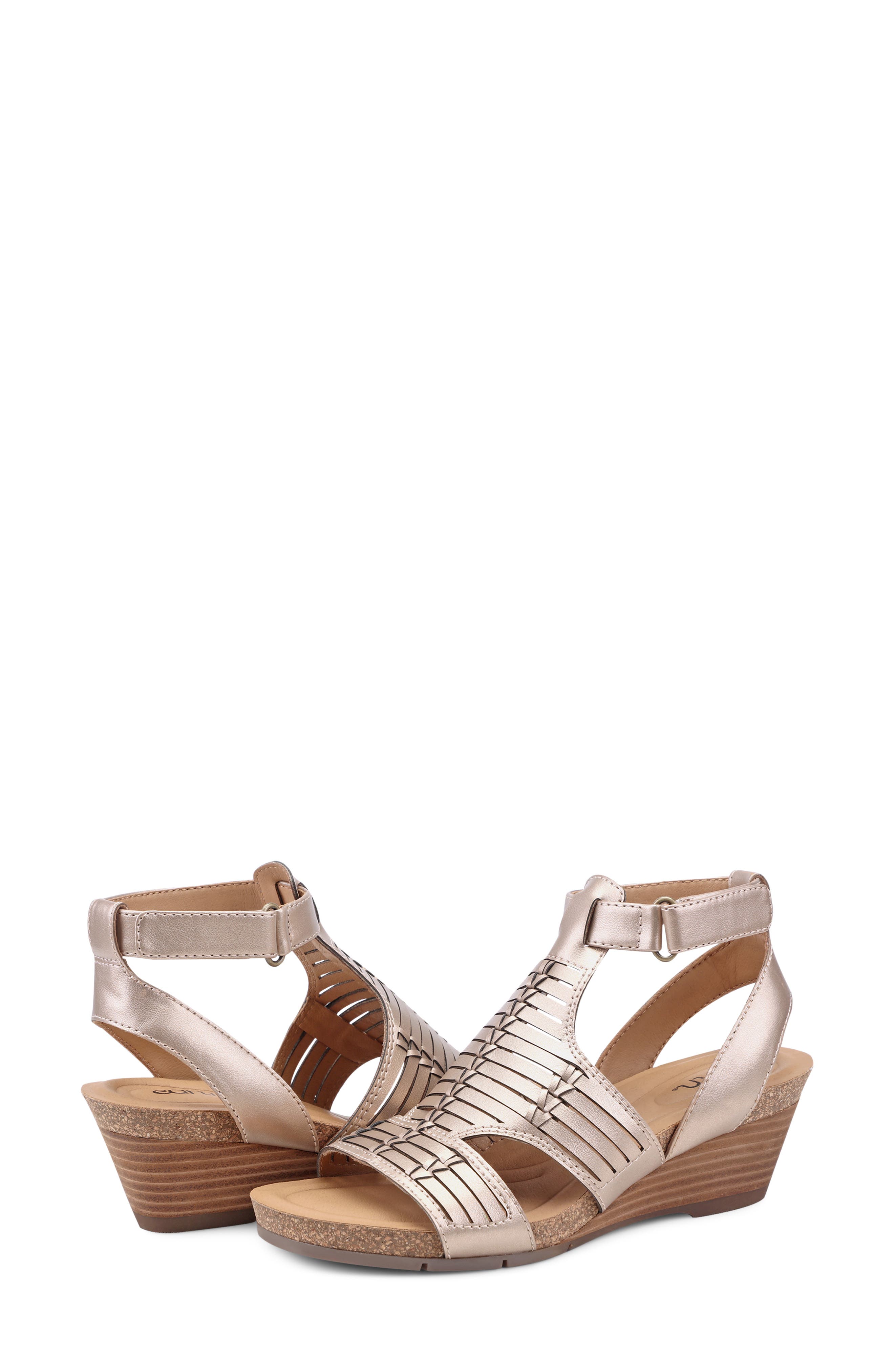 Helodie Wedge Sandal, Alternate, color, PEWTER